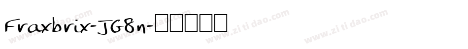 Fraxbrix-JG8n字体转换