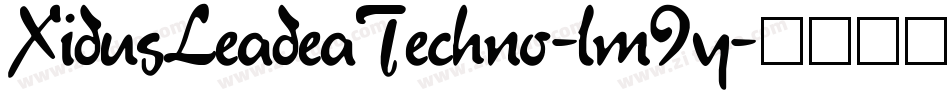 XidusLeadeaTechno-lm9y字体转换