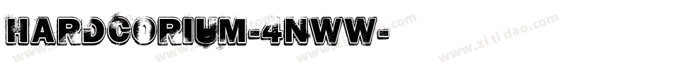 Hardcorium-4nwW字体转换