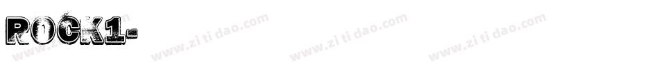 ROCK1字体转换