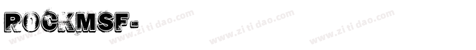 ROCKMSF字体转换
