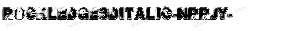 Rockledge3DItalic-nRRjY字体转换