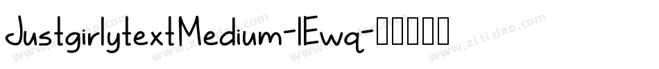 JustgirlytextMedium-lEwq字体转换