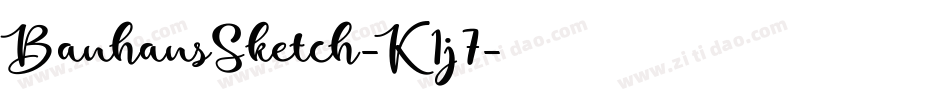 BauhausSketch-K1j7字体转换