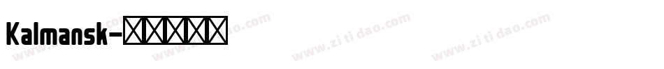 Kalmansk字体转换