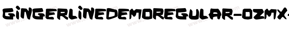 GingerlineDemoRegular-oZmx字体转换