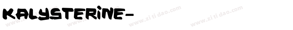 KALYSTERINE字体转换