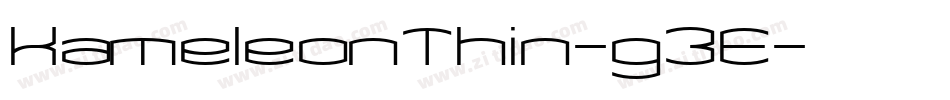 KameleonThin-g3E字体转换 KameleonThin-g3E字体转换