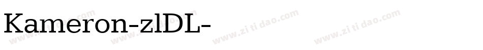 Kameron-zlDL字体转换