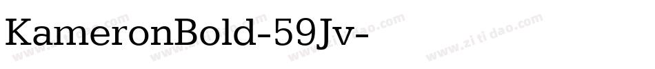 KameronBold-59Jv字体转换