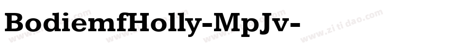 BodiemfHolly-MpJv字体转换