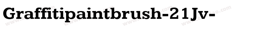 Graffitipaintbrush-21Jv字体转换