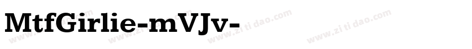MtfGirlie-mVJv字体转换