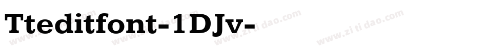 Tteditfont-1DJv字体转换