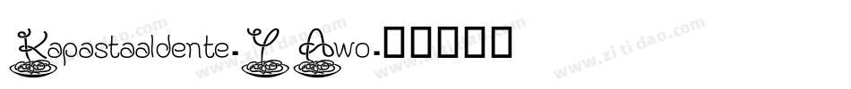 Kapastaaldente-YAwo字体转换