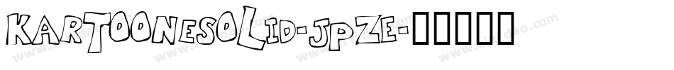KartooneSolid-JpZE字体转换