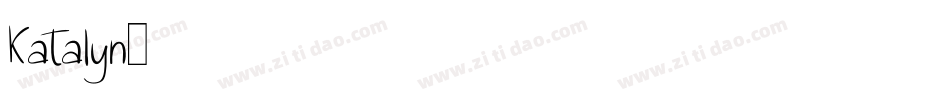 Katalyn字体转换