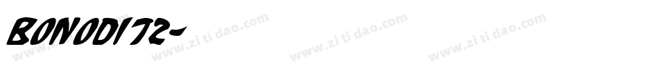 BONODI72字体转换