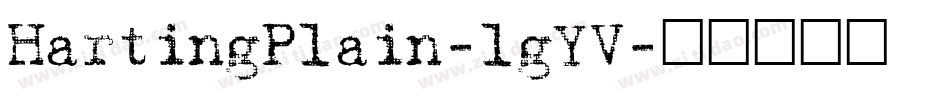 HartingPlain-lgYV字体转换