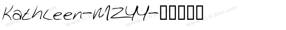 Kathleen-MZYY字体转换
