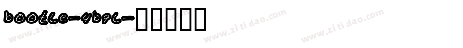 Bootle-4B9l字体转换 Bootle-4B9l字体转换