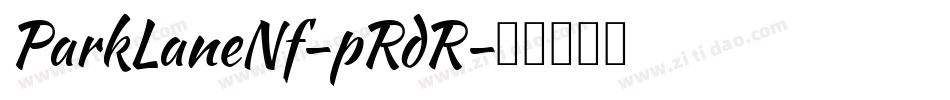 ParkLaneNf-pRdR字体转换