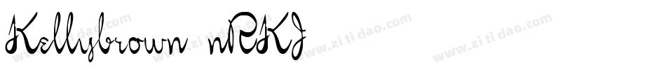 Kellybrown-nRKJ字体转换