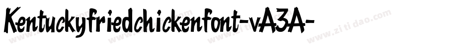 Kentuckyfriedchickenfont-vA3A字体转换