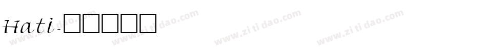 Hati字体转换