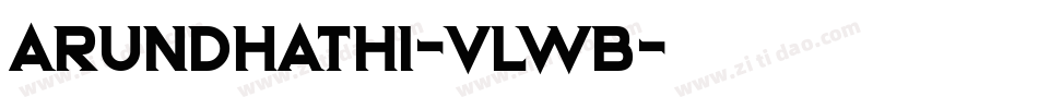 Arundhathi-VlWB字体转换