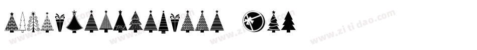 KgChristmasTrees-4Yqp字体转换