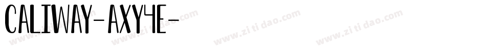 Caliway-axY4E字体转换