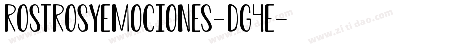 RostrosYEmociones-dG4E字体转换