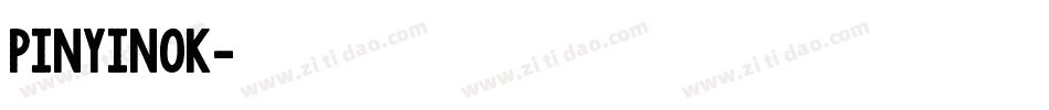 pinyinok字体转换