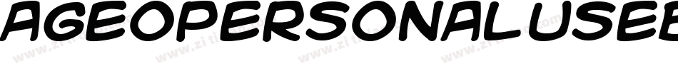 AgeopersonaluseBold-5JEz字体转换