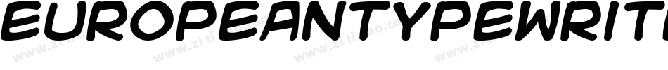 Europeantypewriter-wBEz字体转换