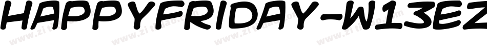 HappyFriday-w13ez字体转换