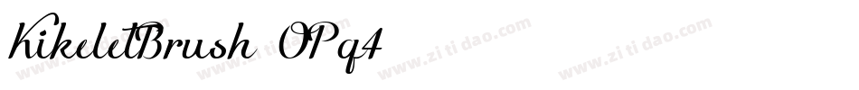 KikeletBrush-OPg4字体转换
