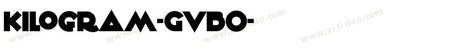 Kilogram-GvBO字体转换