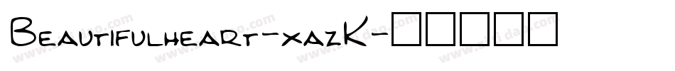 Beautifulheart-xazK字体转换