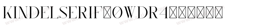 Kindelserif-0WDR4字体转换