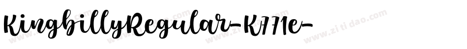 KingbillyRegular-K771e字体转换