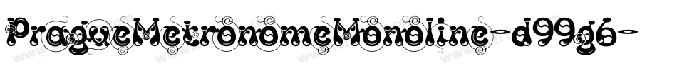 PragueMetronomeMonoline-d99g6字体转换 PragueMetronomeMonoline-d99g6字体转换