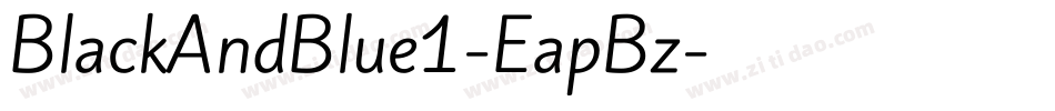 BlackAndBlue1-EapBz字体转换