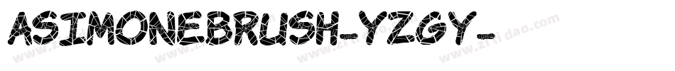AsimoneBrush-YZGy字体转换