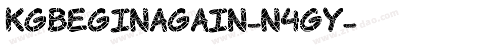 KgBeginAgain-n4GY字体转换