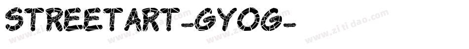 StreetArt-GyOg字体转换