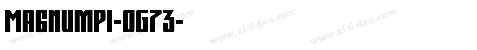 Magnumpi-OG73字体转换