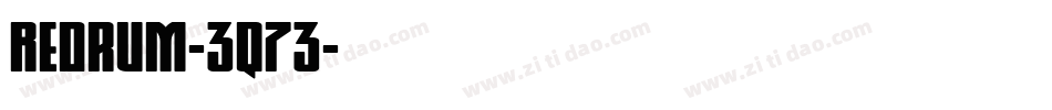 Redrum-3q73字体转换