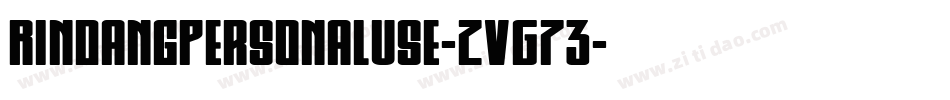 RindangPersonalUse-ZVG73字体转换